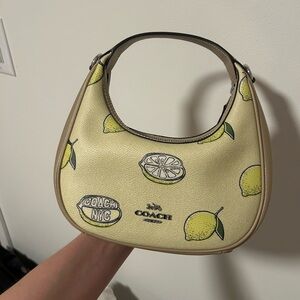 Coach Carmen Mini Crossbody Bag With Lemon Print